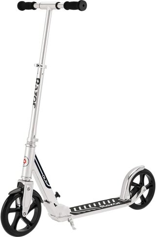 سكوتر Razor A5 DLX Kick للأطفال من عمر 8 سنوات فما فوق - عجلات يوريتان مقاس 8 بوصات، قابلة للطي، ومقاود مضادة للخشخشة، للراكبين حتى وزن 220 رطلًا in Saudi Arabia