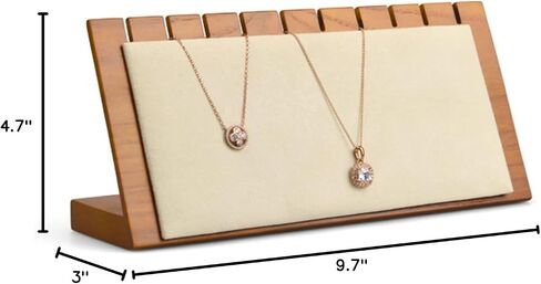 Woodten Solid Wood Jewelry Pendant Necklace Display Stand Props Jewelry Display Stand for Necklace (Grey) in Saudi Arabia