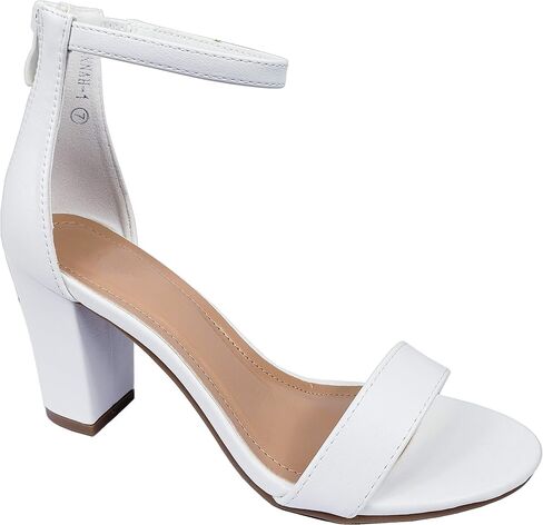 TOP Moda TRENDSup Women Stylish Heels Ankle Straps and Zipper Closure Open Toes Sandals With Medium Block Heels in Saudi Arabia