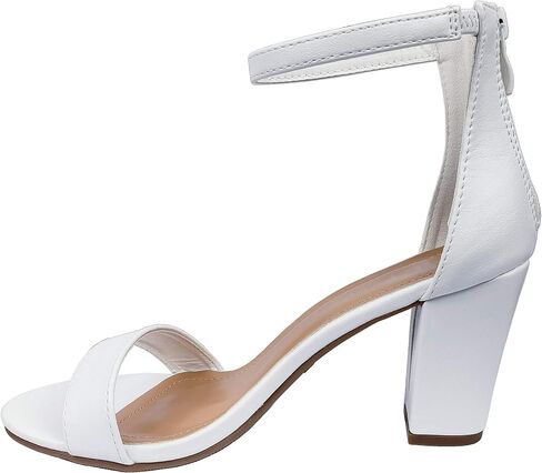 TOP Moda TRENDSup Women Stylish Heels Ankle Straps and Zipper Closure Open Toes Sandals With Medium Block Heels in Saudi Arabia