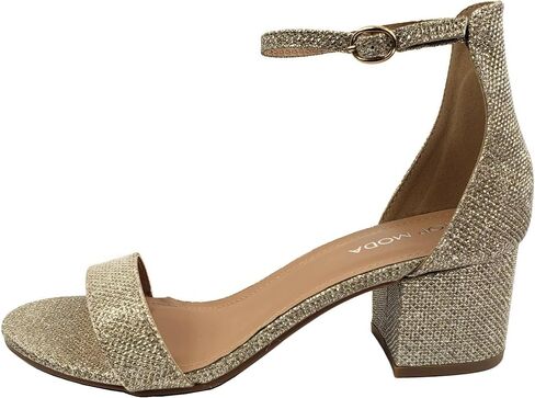 TOP Moda TRENDSup Women Stylish Heels Ankle Straps and Zipper Closure Open Toes Sandals With Medium Block Heels in Saudi Arabia
