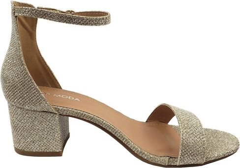 TOP Moda TRENDSup Women Stylish Heels Ankle Straps and Zipper Closure Open Toes Sandals With Medium Block Heels in Saudi Arabia