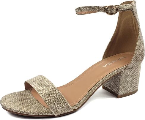 TOP Moda TRENDSup Women Stylish Heels Ankle Straps and Zipper Closure Open Toes Sandals With Medium Block Heels in Saudi Arabia
