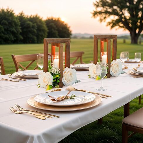 10Pcs Wedding Centerpieces for Tables, Foldable Wooden Centerpieces for Tables Centerpieces for Wedding Reception, Brown Rustic Lantern Centerpieces for Tables Wedding Indoor Decorations in Saudi Arabia