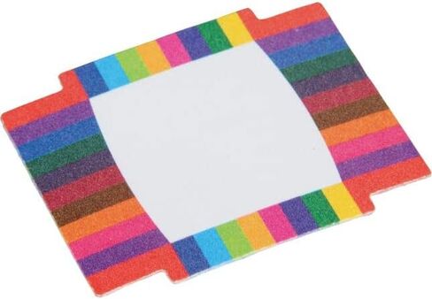 Really Good Stuff Storage Baskets, Set of 6 - Rainbow Colors with Sliding Lids - Plastic Mesh Bins for Pencils, Markers, Art Supplies - 3.25x10x2.5 inches in Saudi Arabia