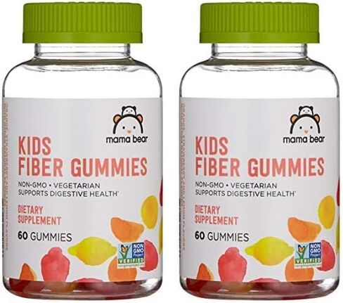 Amazon Brand - Mama Bear - Kids Fiber Gummies - Supports Digestive Health, Orange, 60 Count in Saudi Arabia