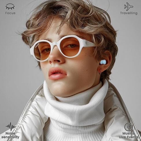 Earplugs for Noise Reduction, Two-Mode Reuseable Earplugs for Concerts,Work,Focus,Travel & Party with 7 Pairs Eartips,Hearing Ear Protection Earplugs - NRR of 15dB-30dB Noise Cancelling in Saudi Arabia