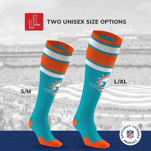 For Bare Feet NFL Adult Knee High-Performance Socks, Unisex Design, Recovery Wellness Exercise Accessory in Saudi Arabia