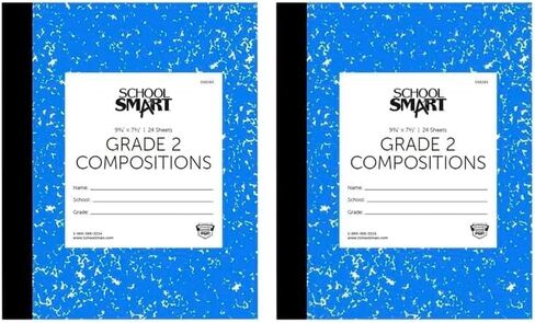 School Smart Skip-A-Line Ruled Composition Book, Grade 2, Blue, 48 Pages in Saudi Arabia