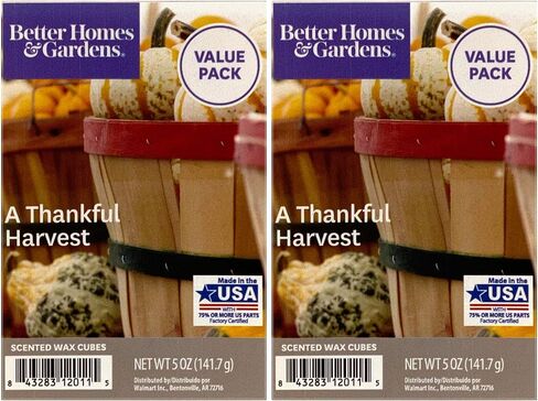 Better Homes and Gardens A Thankful Harvest Wax Cubes 2-Pack in Saudi Arabia