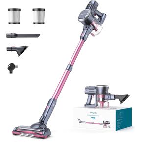 Lubluelu Cordless Vacuum Cleaner,25000Pa Cordless Stick Vacuum with 235W Brushless Motor, 50min Runtime, Detachable Battery, Self-Standing Vacuum for Hard Floor, Carpet, Pet Hair