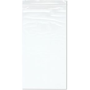 Plymor 8" x 15" (Pack of 100), 2 Mil Zipper Reclosable Plastic Bags