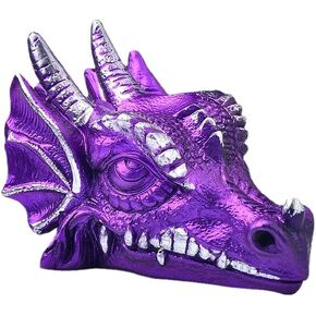 Crystal Ball Holder Dragon Shaped Ball Stand Room Decor Office Decor for Crystal Sphere Gold Purple Silver Color Display Stand (Silver Stand Dragon)