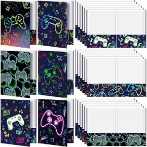 12 Pieces Rainbow Unicorn Pocket Folders, Cute Kawaii Unicorn Folders Gift Bulk Homework Folders Name Back to School for Girls Kids Classroom Teacher Unicorn Birthday Party Supply (Vivid Style)