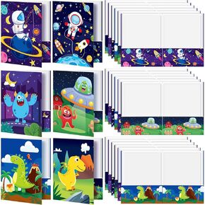 12 Pieces Rainbow Unicorn Pocket Folders, Cute Kawaii Unicorn Folders Gift Bulk Homework Folders Name Back to School for Girls Kids Classroom Teacher Unicorn Birthday Party Supply (Vivid Style)