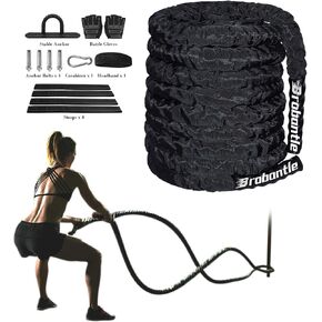 Battle Rope Battle Ropes for Exercise Workout Rope Exercise Rope Battle Ropes for Home Gym Heavy Ropes for Exercise Training Ropes for Working Out Weighted Workout Rope Exercise Workout Equipment