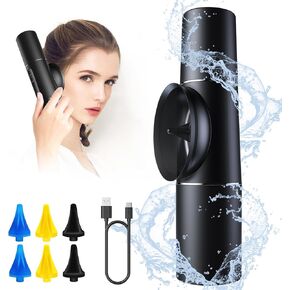 Water Powered Ear Cleaner, Electric Ear Wax Removal Kit, Ear Irrigation Flushing System, Ear Cleaning Washer Kit with 4 Pressure Modes, Safe & Effective for Ear Wax Buildup