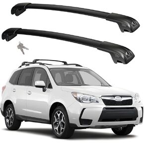 Car Roof Rack Cross Bars Compatible with Subaru Forester 2014-2025/Crosstrek 2024 with Lock, Aluminum Cross Bar for Rooftop Cargo Carrier Luggage Kayak Canoe Bike Snowboard
