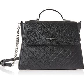 Karl Lagerfeld Paris Charlotte Satchel, WNTR WHT/SILVR in Kuwait