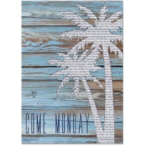 Rico Industries Margaritaville Come Monday 16 X 24 Wood Sign
