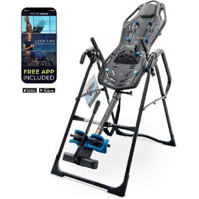 طاولة انعكاس Teeter FitSpine X3، قفل كاحل فاخر يسهل الوصول إليه، مجموعة تخفيف آلام الظهر، مسجلة في إدارة الغذاء والدواء