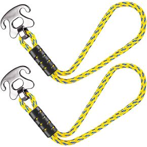 SELEWARE Heavy Duty Boat Tow Harness for Tubing, Boat Tow Rope with Stainless Steel Quick Connector, Heavy Duty Self Centering Tow Harness for Boat Water Sport Jet Ski Wakeboarding
