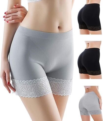 IloveSIA 3PACK زلة السراويل للنساء تحت اللباس مريح تحكم اللباس الداخلي الجسم المشكل مقاس واحد يناسب S M L in Kuwait