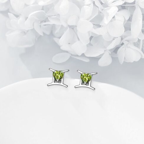 Zodiac Constellation Earrings with Heart-Shaped Birthstones Pisces Earrings - Unique Jewelry Gift for Pisces Women in Kuwait