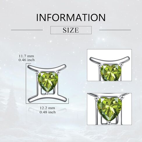 Zodiac Constellation Earrings with Heart-Shaped Birthstones Pisces Earrings - Unique Jewelry Gift for Pisces Women in Kuwait