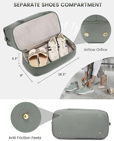 LOVEVOOK Travel Bag Weekender Bags for Women, Carry on Overnight Bag with Shoe Compartment,Duffle Bag with Laptop Pocket,Hospital Bag for Labor Delivery,Gym Tote Bag with Toiletry Bag in Saudi Arabia