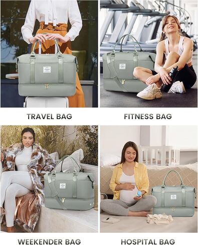 LOVEVOOK Travel Bag Weekender Bags for Women, Carry on Overnight Bag with Shoe Compartment,Duffle Bag with Laptop Pocket,Hospital Bag for Labor Delivery,Gym Tote Bag with Toiletry Bag in Saudi Arabia