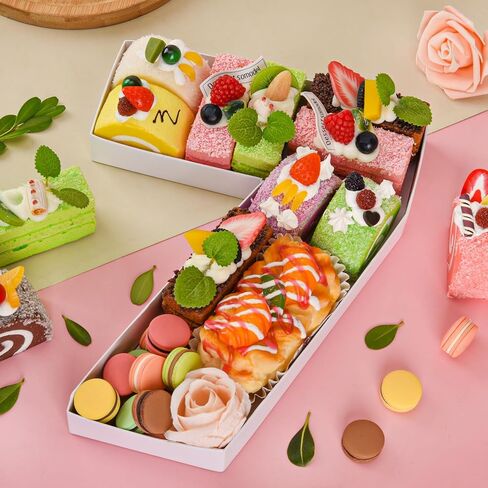 رقم الورق المقوى للفحم مقاس 10.2 بوصة، صينية قابلة للتعبئة رقم 7، صندوق ورقي لتزيين حفلات أعياد الميلاد والذكرى السنوية، حاوية كب كيك حلوى الشوكولاتة in Kuwait