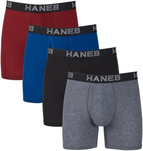 Hanes Ultimate Men's Total Support Pouch Boxer Brief, Assorted Dyed, Small in Saudi Arabia
