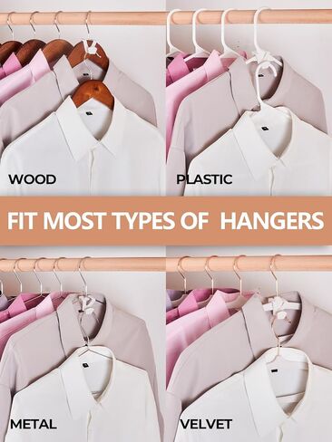 HOUSE DAY Space Saving Hanger Hooks 60 Pack, Black Clothes Hanger Connector Hooks, Heavy Duty Hanger Hooks Space Saver, Premium College Dorm Room Essentials, Good Closet Organizers and Storage in Saudi Arabia