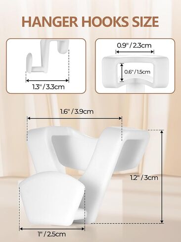 HOUSE DAY Space Saving Hanger Hooks 60 Pack, Black Clothes Hanger Connector Hooks, Heavy Duty Hanger Hooks Space Saver, Premium College Dorm Room Essentials, Good Closet Organizers and Storage in Saudi Arabia