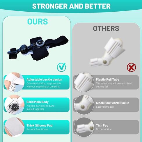 Bunion Corrector with Toe Spacers, Toe Separators Bunion Corrector for Women Big Toe, Adjustable Big Toe Straightener Toe Corrector for Bunion Fix Bunion Relief, Toe Separators for Women in Saudi Arabia