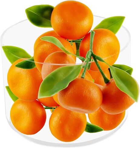 Artificial Orange, 5 Clusters Mini Fake Orange Simulation Fruits for Realistic Model Decoration Wedding Home Party Kitchen Festival Bowl Tray in Kuwait