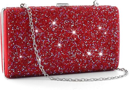 ELABEST Glitter Evening Clutch Bag Double Sided Diamond Bag Crossbody Purse Wedding Party Bag for Women in Saudi Arabia