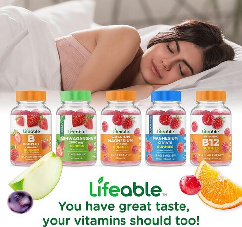 Lifeable Melatonin 20mg - Great Tasting Natural Flavor Gummy Supplement - Gluten Free Vegetarian GMO-Free Chewable - for Help Falling Asleep and Staying Sleep - for Adults, Man, Women - 60 Gummies in Saudi Arabia