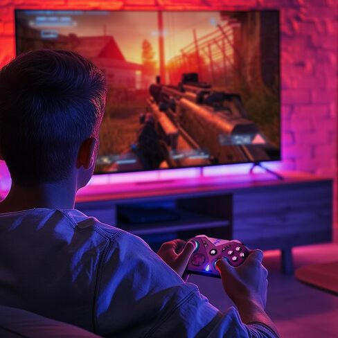 وحدات تحكم التبديل، وحدة تحكم Nin-tendo Switch متوافقة مع Switch/Switch Lite/Switch OLED/IOS/Android/Windows، وحدة تحكم لاسلكية Switch Pro مع ضوء LED ملون/صدمة مزدوجة/Turbo/تحكم في الحركة in Kuwait