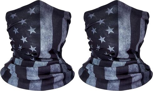 قناع الوجه المبرد بتصميم العلم الامريكي - قناع وجه للرقبة قابل لاعادة الاستخدام والغسل in Kuwait