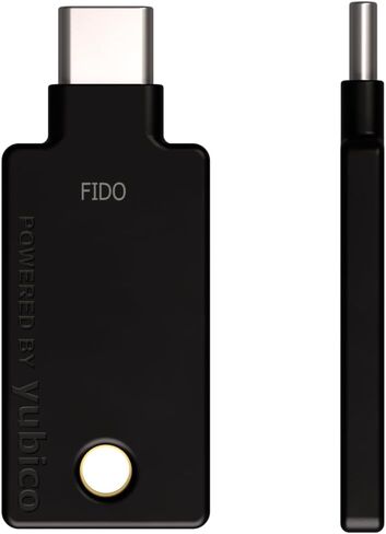 Yubico - Security Key NFC - Black - Two-Factor authentication (2FA) Security Key, Connect via USB-A or NFC, FIDO U2F/FIDO2 Certified in Saudi Arabia