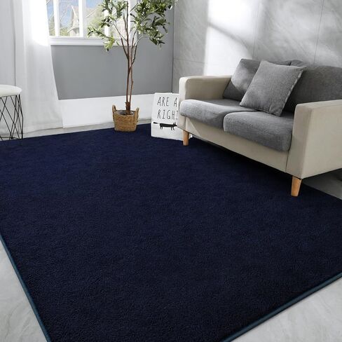 Hutha Large Area Rugs for Bedroom Living Room, 6x9 Grey Solid Fluffy Super Soft Memory-Foam Furry Bedside Carpets, Modern Indoor Floor Rug Aesthetic Minimalist Rug for Kids Girls Boys Home Decor in Saudi Arabia