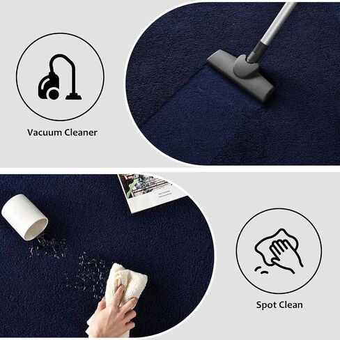 Hutha Large Area Rugs for Bedroom Living Room, 6x9 Grey Solid Fluffy Super Soft Memory-Foam Furry Bedside Carpets, Modern Indoor Floor Rug Aesthetic Minimalist Rug for Kids Girls Boys Home Decor in Saudi Arabia