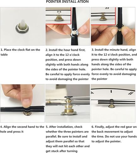 ساعة حائط مزخرفة كبيرة وحديثة ومبتكرة من الشمال، إطار معدني ساعات حائط كوارتز صامتة غير موقوتة لغرفة المعيشة ديكور المدخل وغرفة النوم والمقاهي ومدفأة المكتب (الحجم: 13.8 × 17.3 بوصة (35 × 44 سم)) in Kuwait
