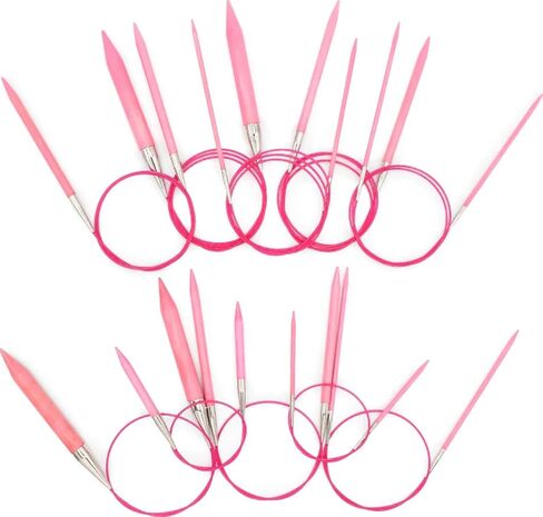 Lykke Circular Knitting Needles, Blush Fixed Circular Needles, Knitting Needles - 24"" (60cm) (2.0mm/US 0) in Saudi Arabia
