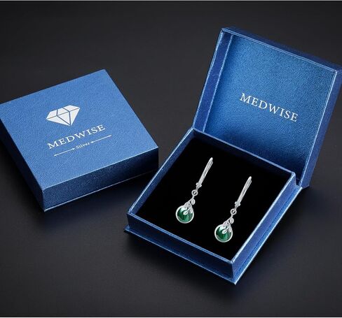 Moonstone Leverback Earrings for Women Sterling Silver Tree Life 6mm Moonstone Dangle Earrings Jewelry Gifts Hypoallergenic Earrings for Girls Sensitive Ears in Saudi Arabia