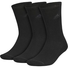 adidas Men's Premium Classic Cushioned Crew Socks with Arch Compression (3-Pair), Large