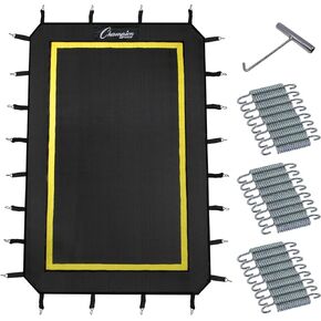 Champion Sports XL Deluxe Lacrosse Target: Ball Return Bounce Back Net Set for Professional, College and Grade School Training & Drills - 6' x 4' Rebound Area