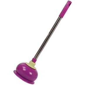 Angoily Toilet Plunger with Handle Drain Plumb Plunger Rubber Toilet Clogged Remover Bathroom Accessories Purple